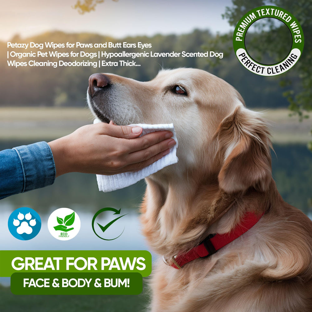 Petazy 400 dog wipes face for skin-friendly refresh