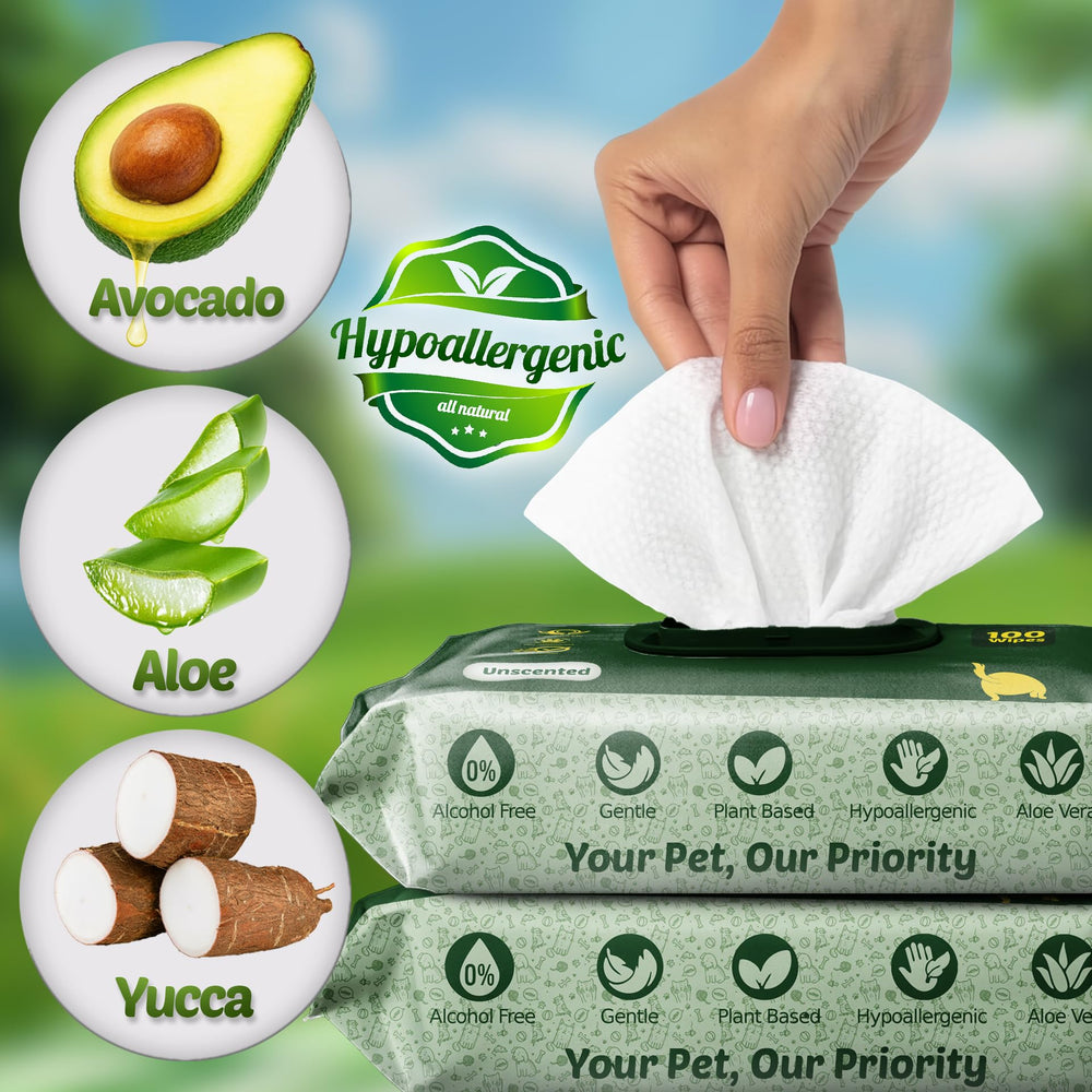 Petazy 400 wipes for ears, gentle cleaning around sensitive ear areas