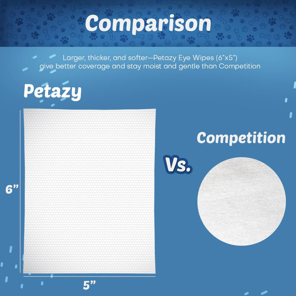 Petazy eye wipes promote healthy eyes and hygiene with regular routines.