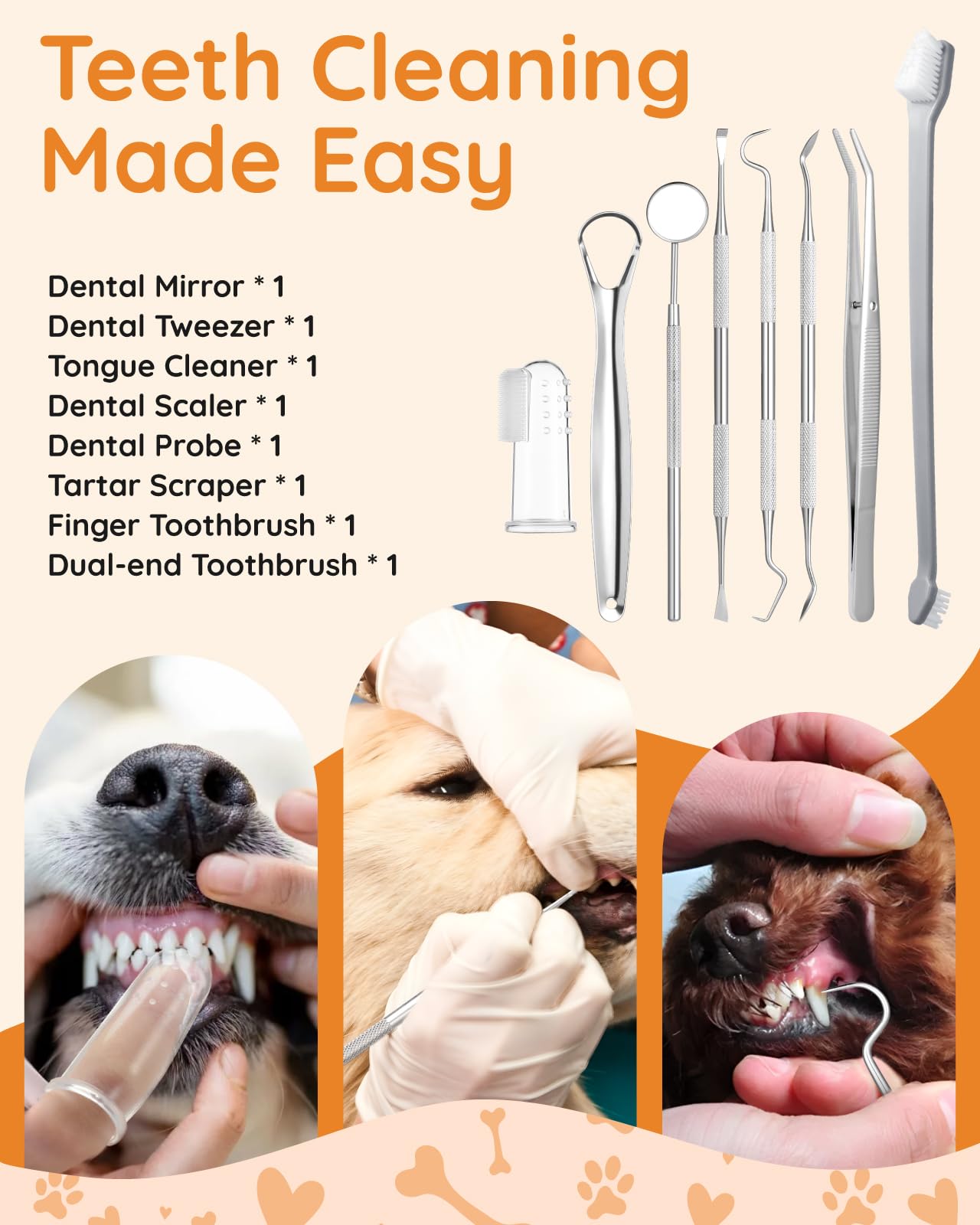 Petbank ultrasonic cleaner in use targeting plaque safely at home
