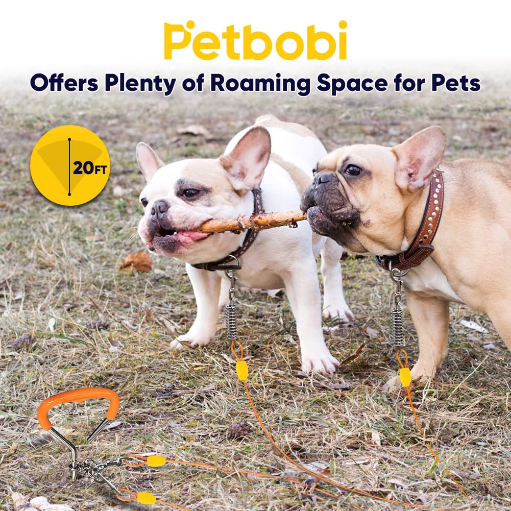 Petbobi 360-degree rotating clips prevent cable tangling during play.