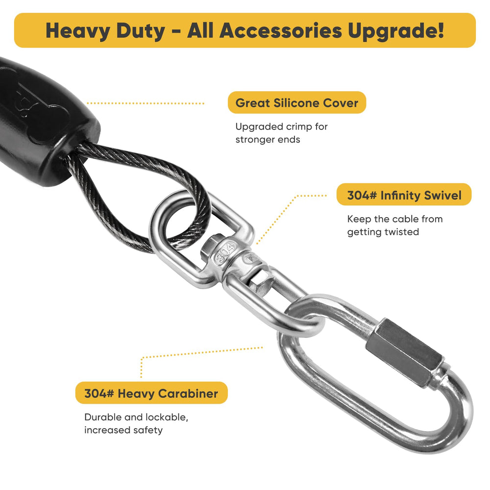 Petbobi 360-degree swivel prevents tangling as your dog moves.