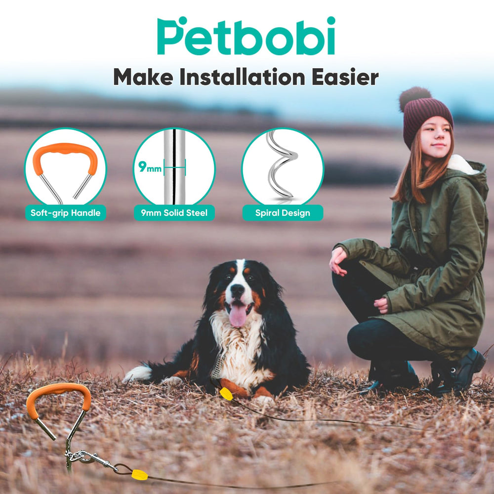 Petbobi 5-inch spring reduces impact to protect neck during playful tugs.