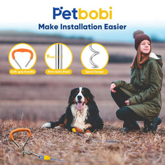 Petbobi 5-inch spring buffer blue cushions tension during pulls.