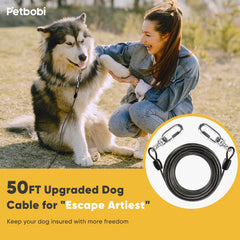 Petbobi 6mm stainless steel wire core demonstrates durable long-lasting strength.