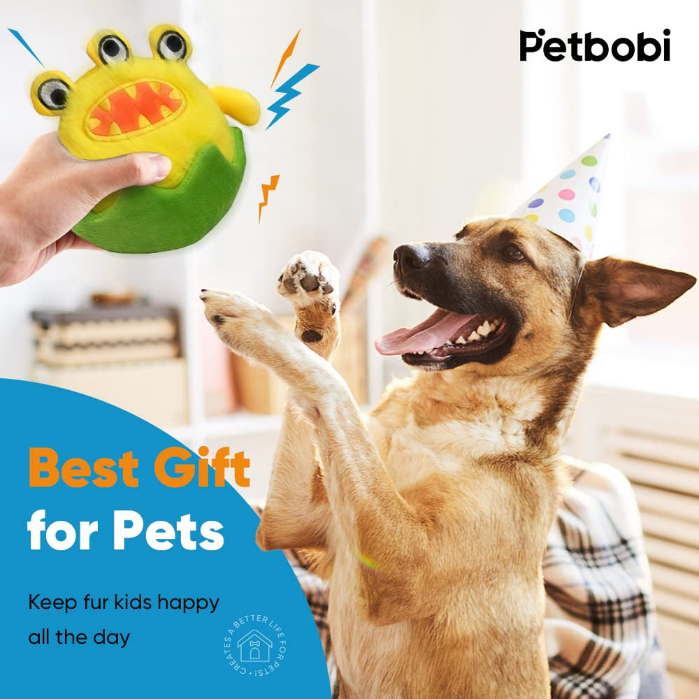 Petbobi bouncy ball demonstrates alternating bounce and shake for dynamic indoor play