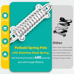 Petbobi Bungee with 16ft rope in use shows versatile exercise setups.