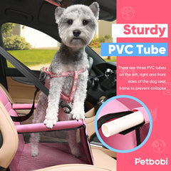 Petbobi booster seat leash clip helps keep pets safely by your side.
