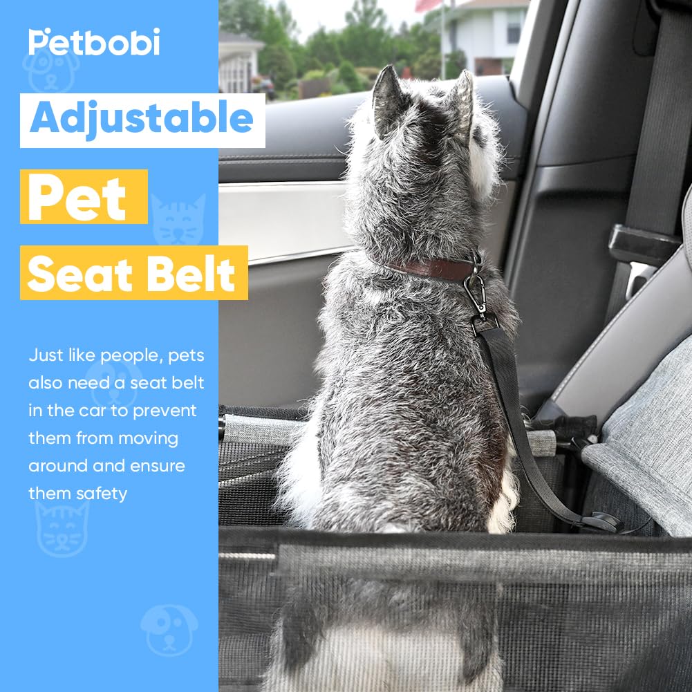 Petbobi dog car seat safety-belts anchor loops for secure rides