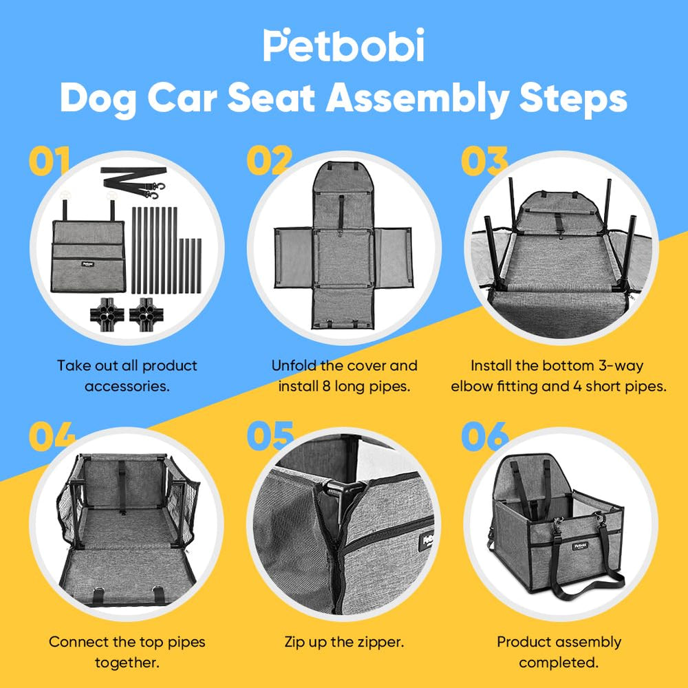 Petbobi dog car seat storage-bag provides convenient on-the-go storage