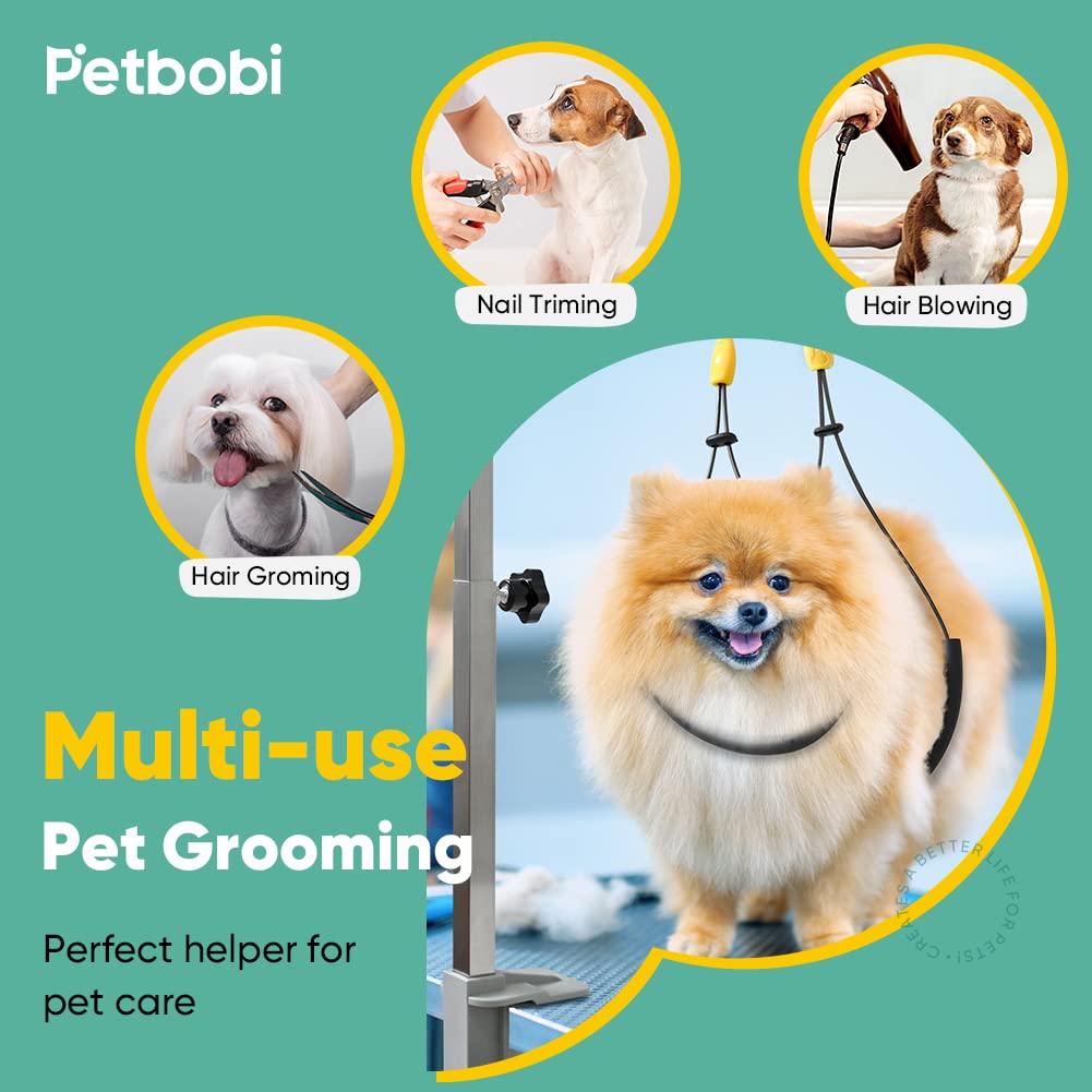 Petbobi foldable grooming arm saves space when not in use