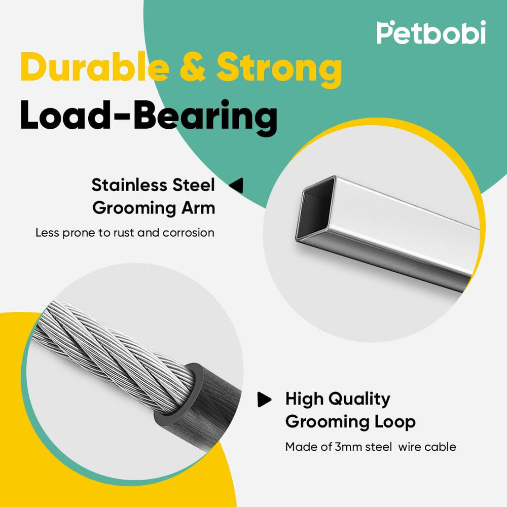 Petbobi stainless steel arm with smooth burr-free finish