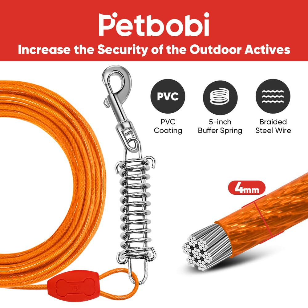 Petbobi ground stake 16inch installed easily provides sturdy anchoring for yard and camping use
