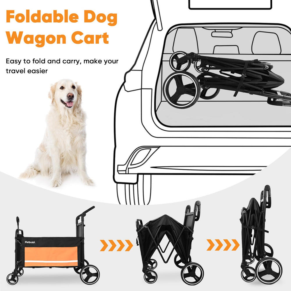 Petbobi one step brake ensures quick reliable stopping on uneven terrain
