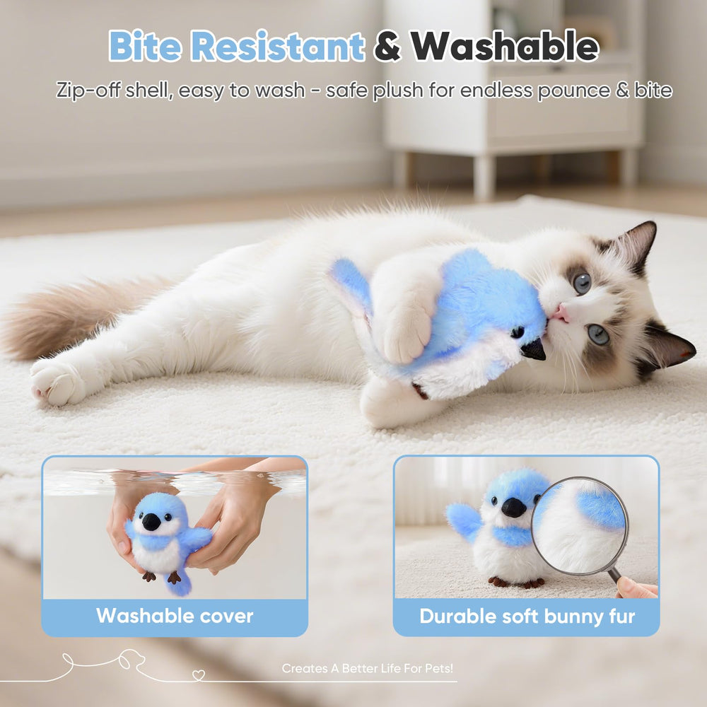 Petbobi Flappy Bird Cat Toy motion-activated for easy, hands-free play