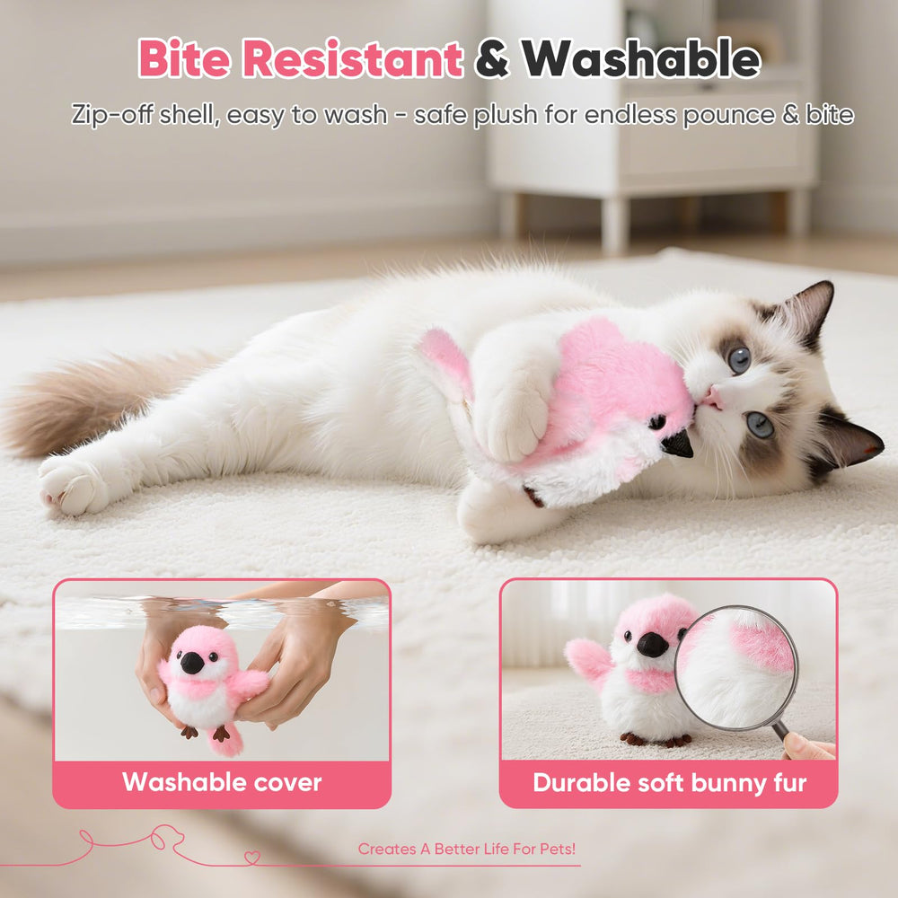 Petbobi Flappy Bird Toy motion-activated: responsive play modes encourage movement and exploration