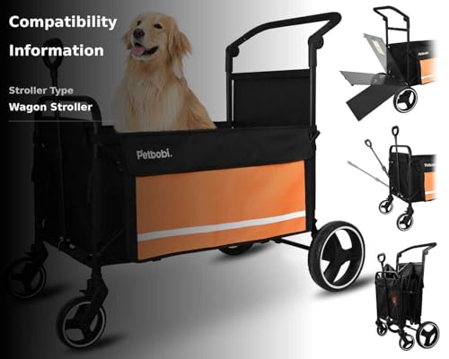 Petbobi foldable wagon offers compact storage for car trips and home organization
