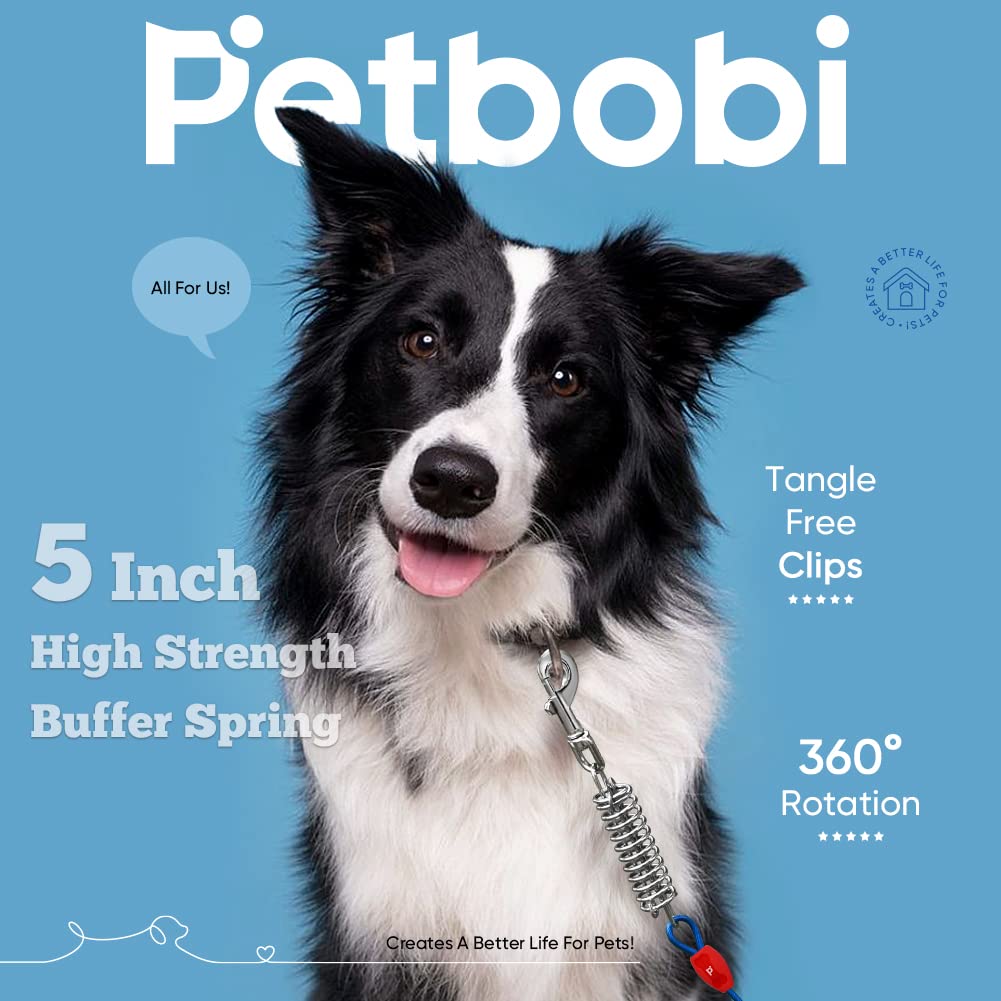 Petbobi gancho giratorio 360° para evitar enredos.