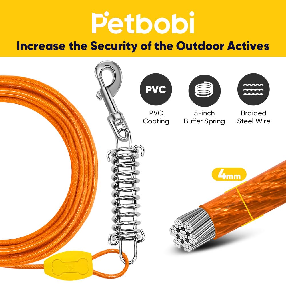 Petbobi ground stake 16in displaying sturdy, easy-to-install anchoring.