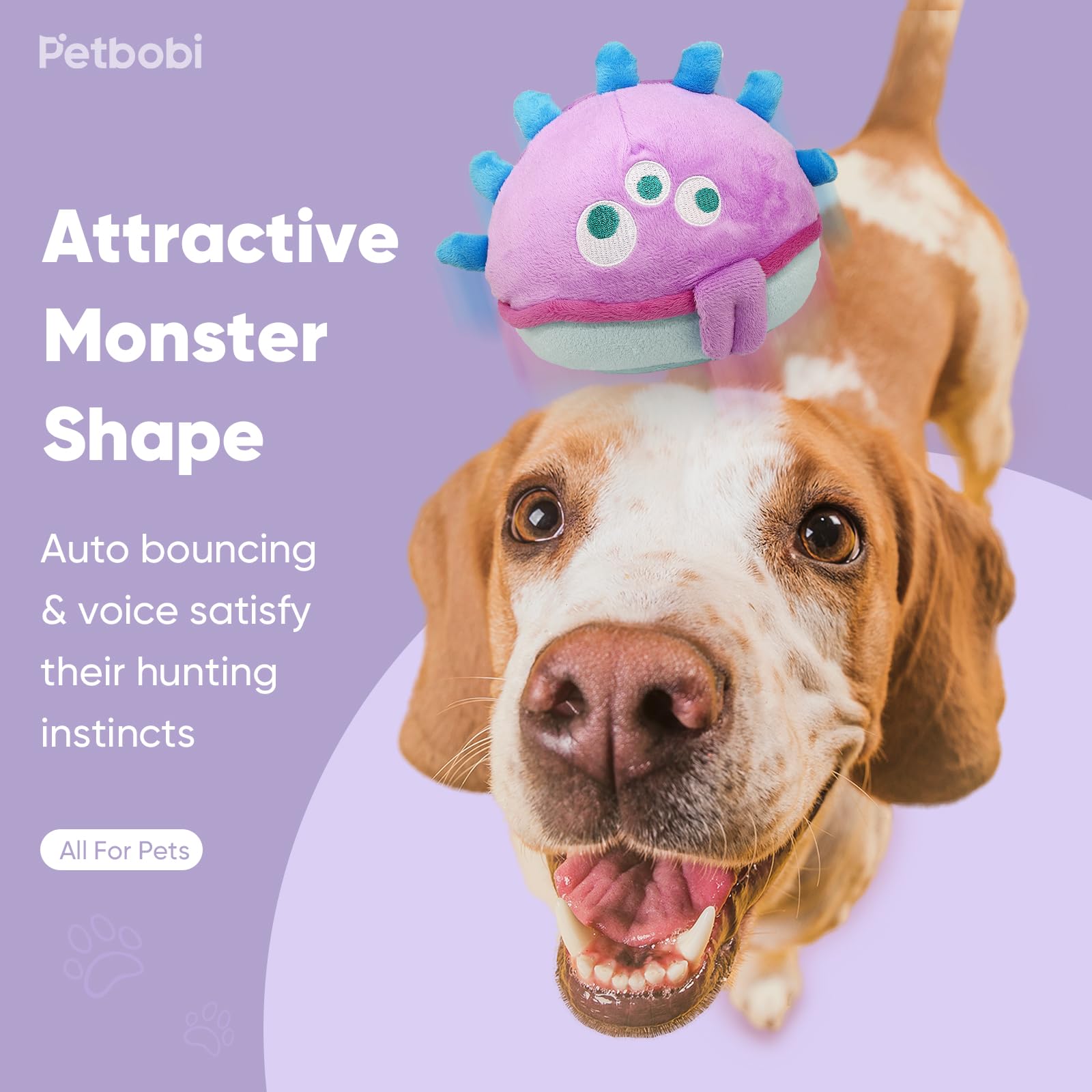 Petbobi Jolly Jelly Bobby with batteries ready for instant fun.