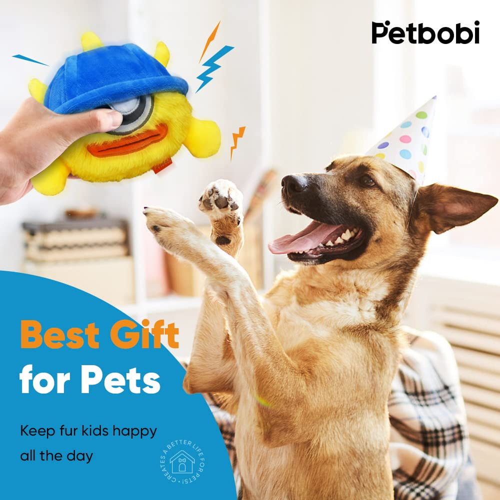 Petbobi Monster Active Ball during playtime showcases canines chasing and chewing.