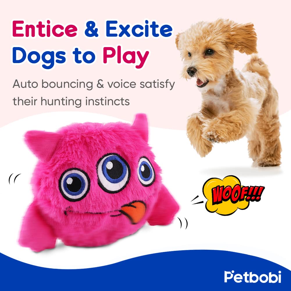 Petbobi Monster Active Ball squeak feature in action promotes engaging, energetic play.