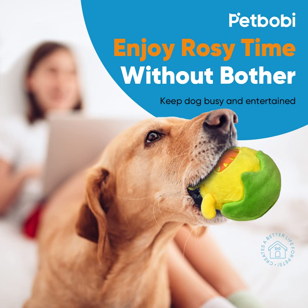 Petbobi durable plush materials provide safe, long-lasting play for small to medium dogs