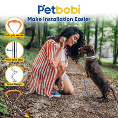 Petbobi 5inch spring absorbs sudden tugs to protect neck