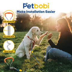 Petbobi spring reduces impact during sudden pulls for gentler tension.