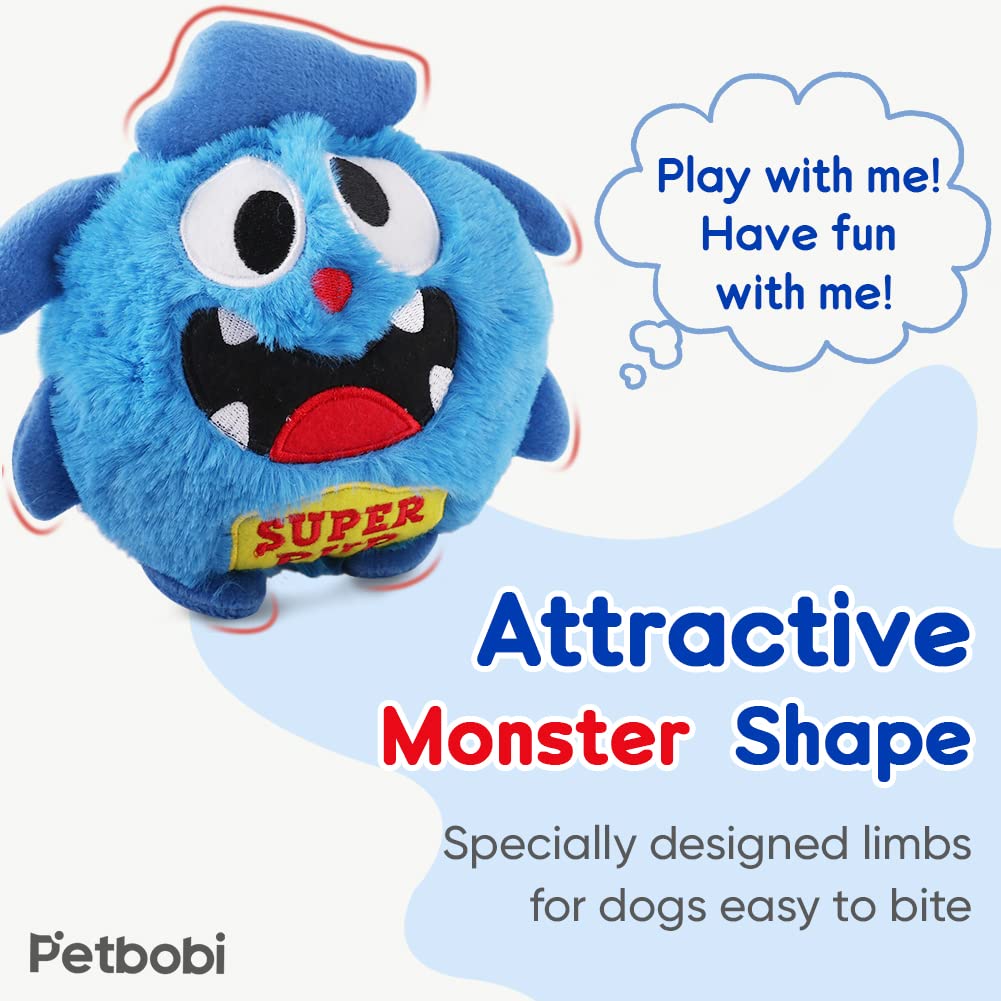 Petbobi Upgrade dog toy auto-bounce action encourages daily exercise.