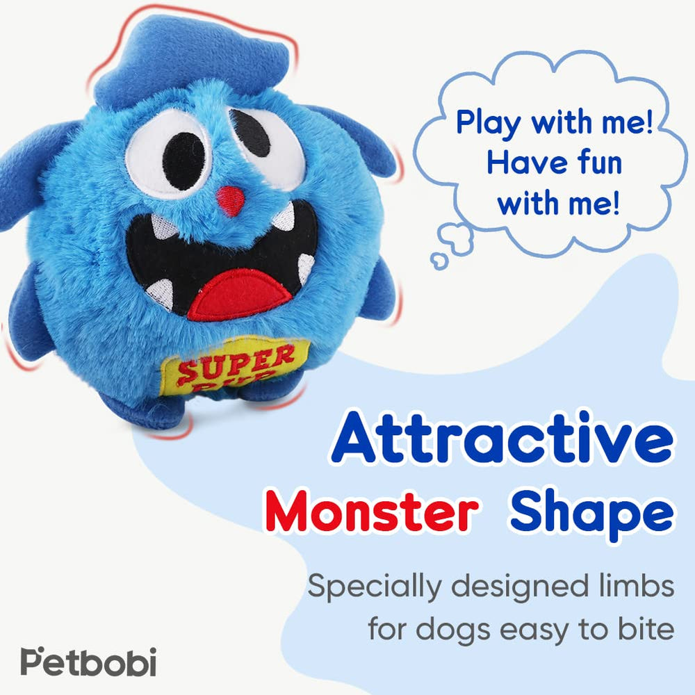 Petbobi Upgrade dog toy auto-bounce action encourages daily exercise.