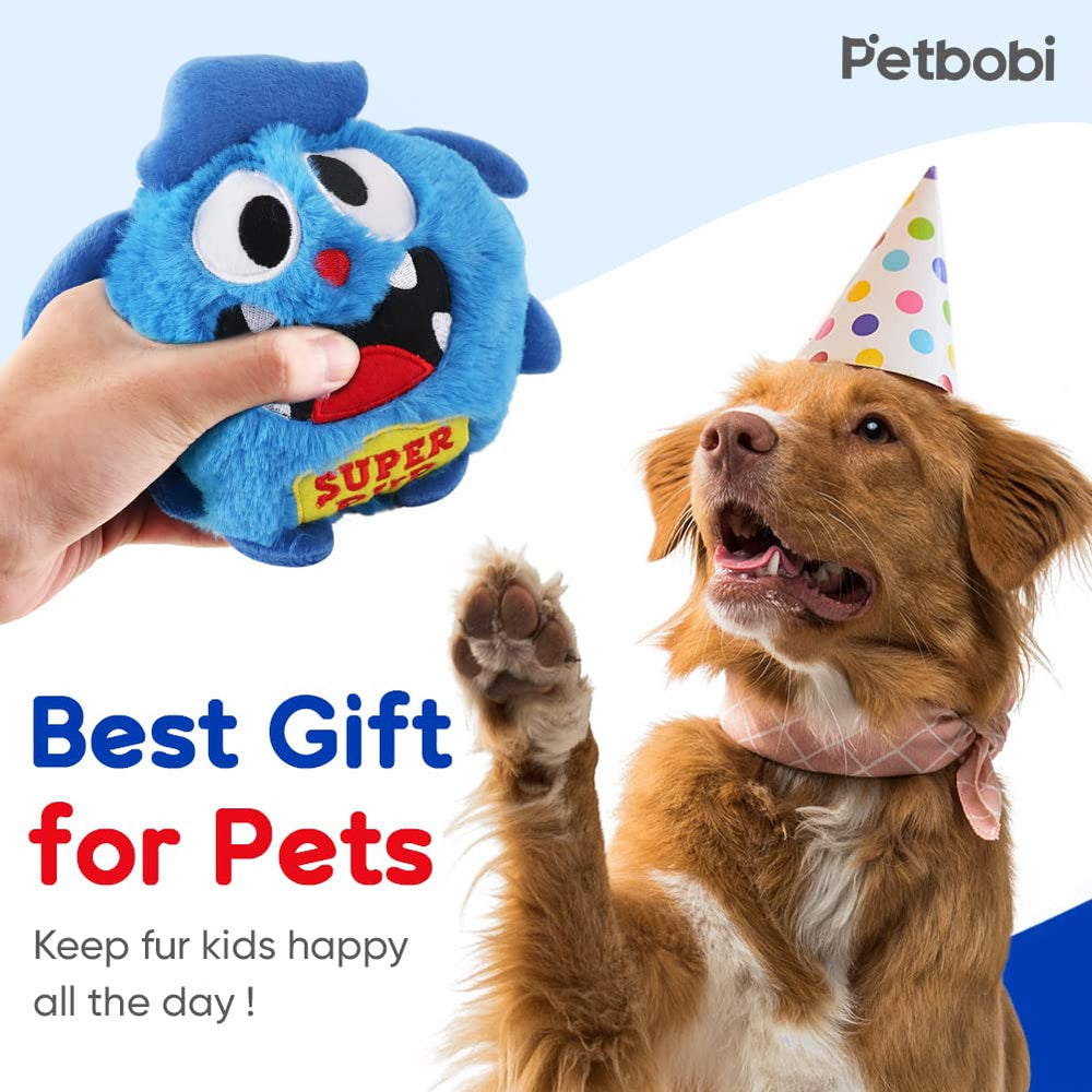 Petbobi Upgrade durable plush cover keeps playtime safe for small and medium pets.