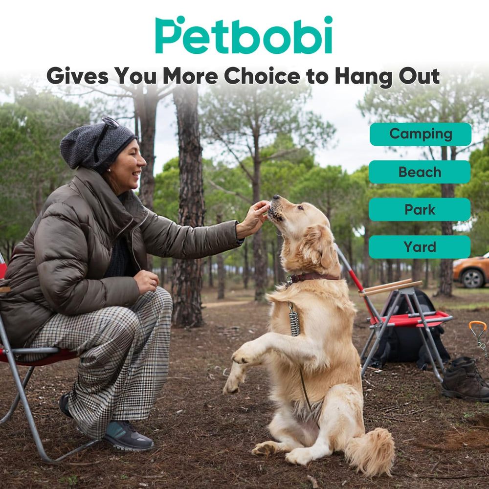 Petbobi weatherproof PVC-coated cable resists rust for lasting outdoor use.