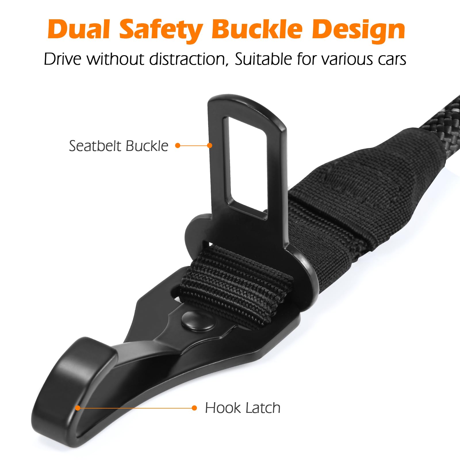PetBonus latch-plate-clip provides reliable hold on bumpy roads for safe travel.