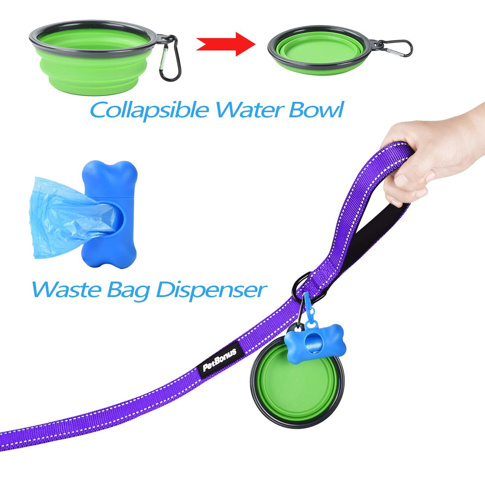PetBonus waste bag dispenser helps tidy up after messy adventures.