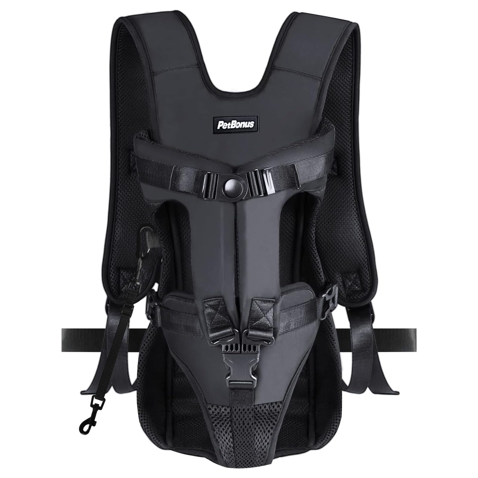 PetBonus front dog carrier backpack for quick, secure front access.