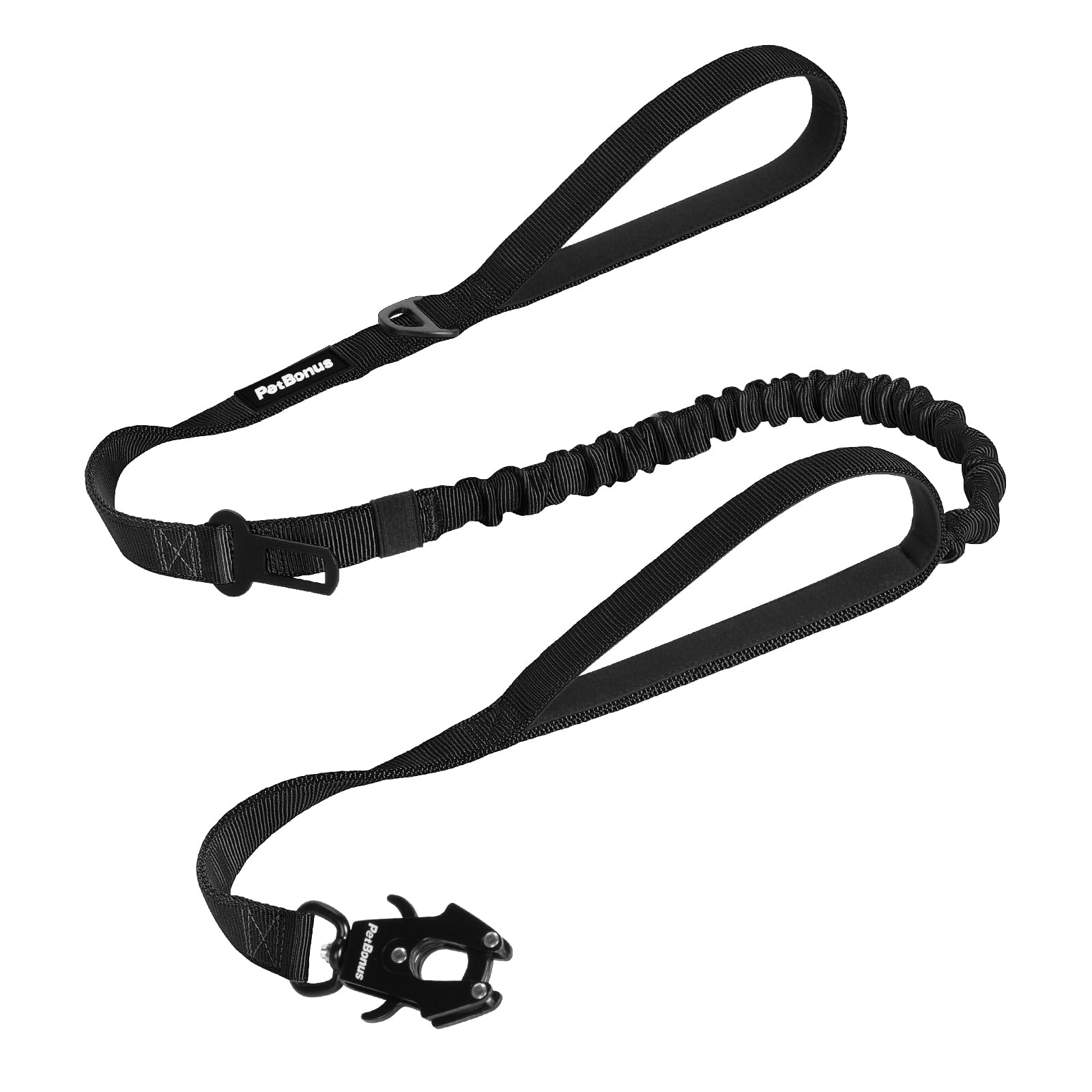 PetBonus heavy-duty leash with quick-release clip for secure one-handed operation during walks