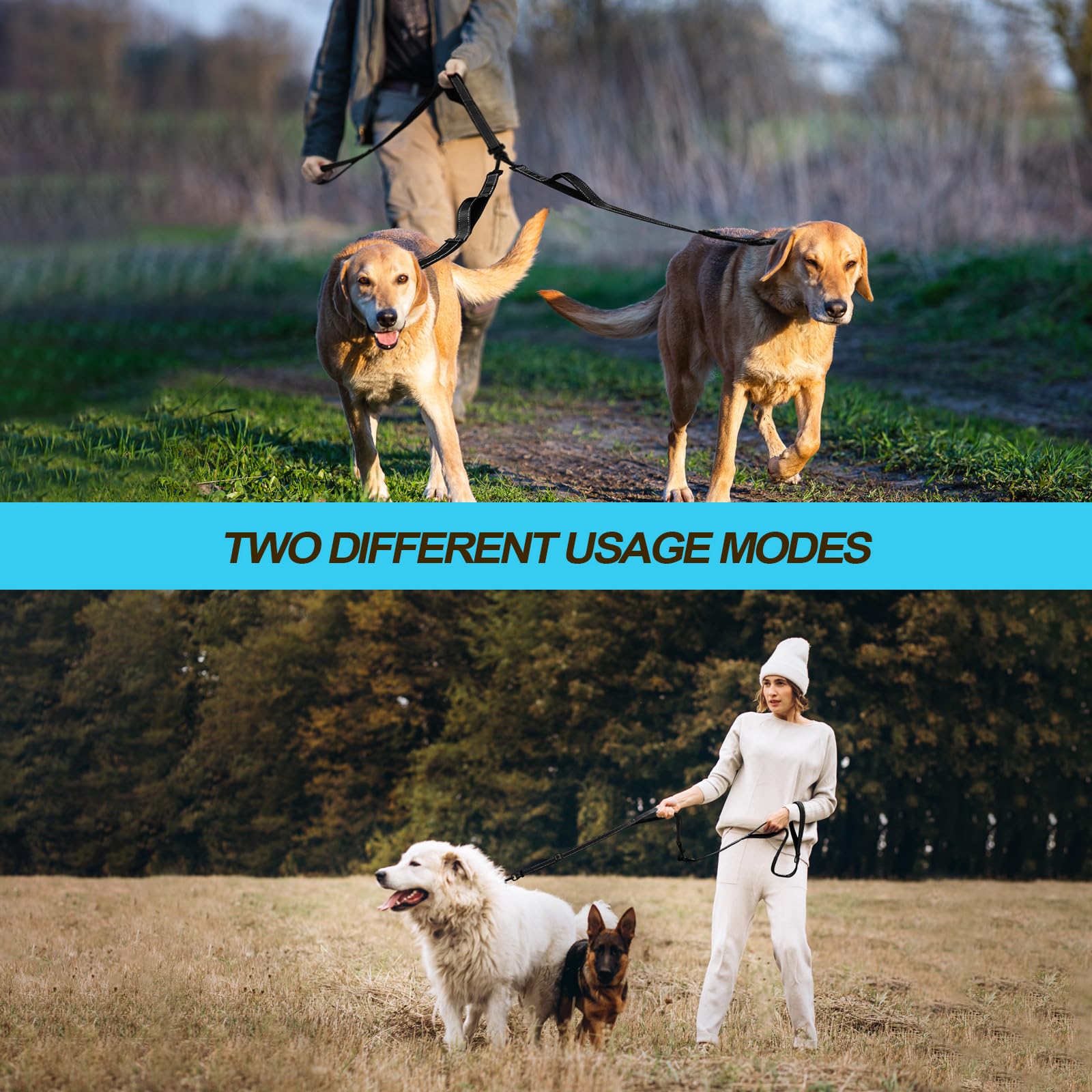 PetBonus reflective walking lead improves night visibility for safer evening strolls.