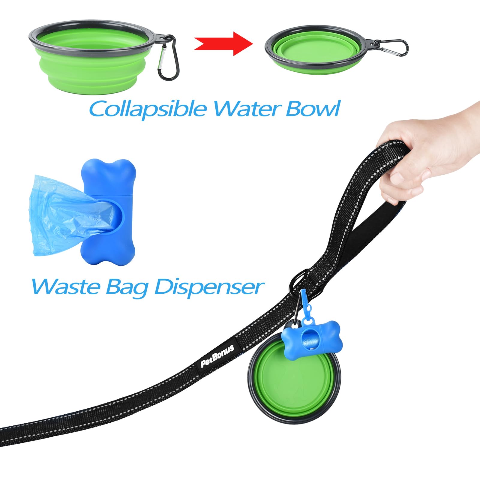 PetBonus two-dog walking setup keeps dogs aligned and comfortable on walks.