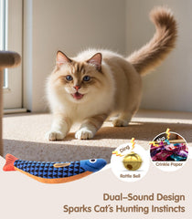 PetBusy crinkle and rattle sound design engages cats with surprising play noises.