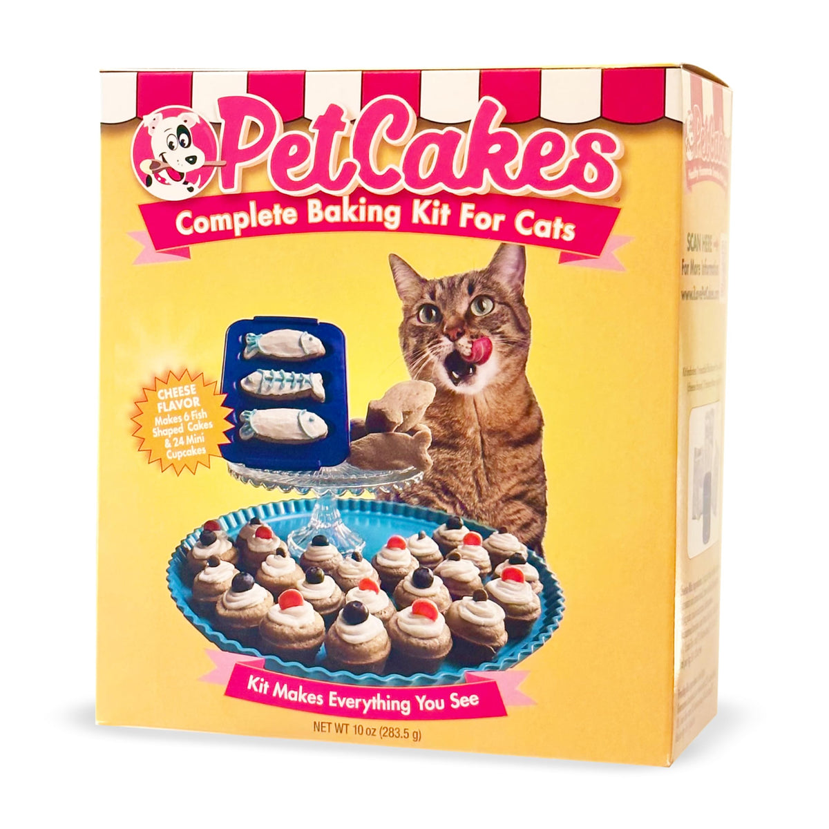 PetCakes complete baking kit with cat pan for quick, kid-friendly cat treats.