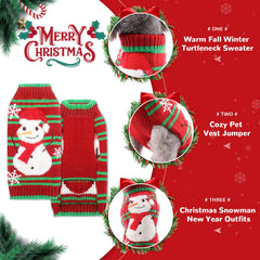 PETCARE Christmas Dog Sweater model wearing festive holiday outfit on puppy.