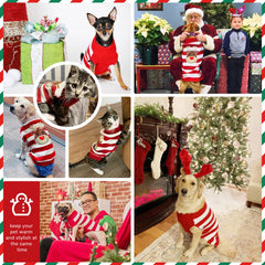 Petcare Christmas dog sweater with snowflakes and trees for holiday gatherings