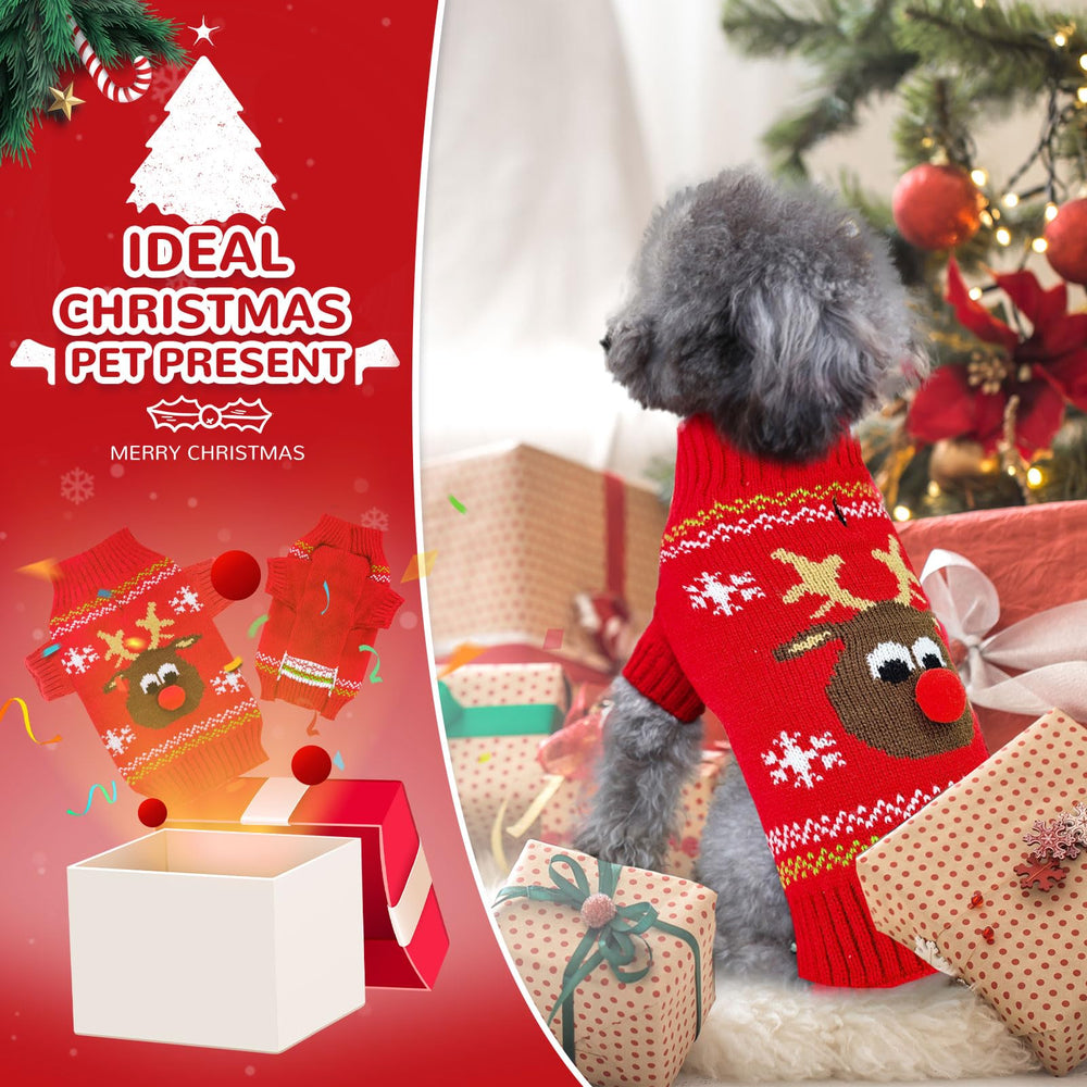 Petcare dog Christmas sweater cozy look for chilly days