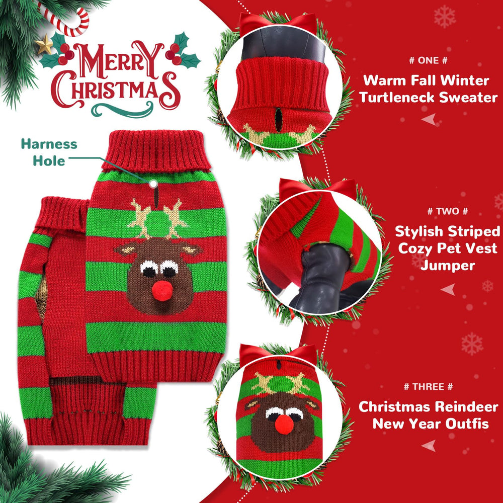 Petcare soft-knit Christmas sweater for warm comfort