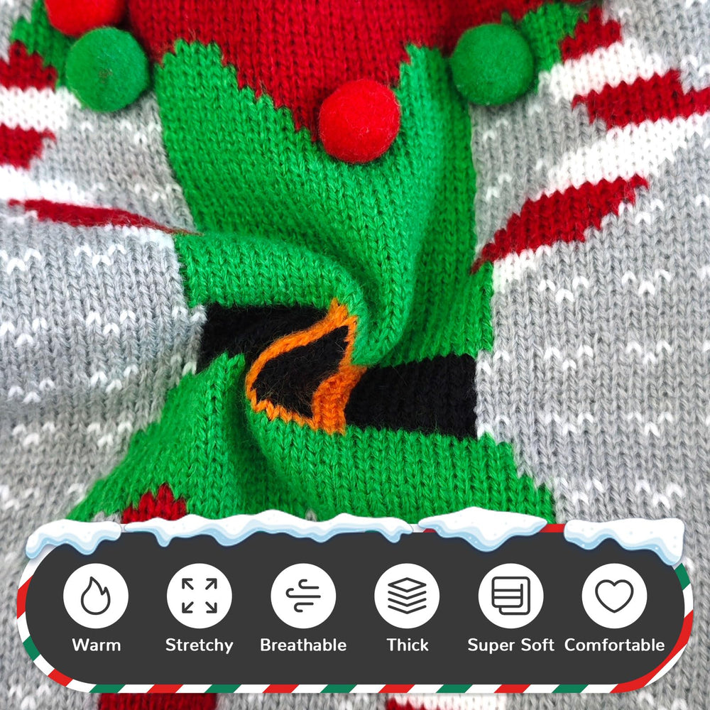 PETCARE dog christmas sweater machine washable design for easy holiday cleanup.