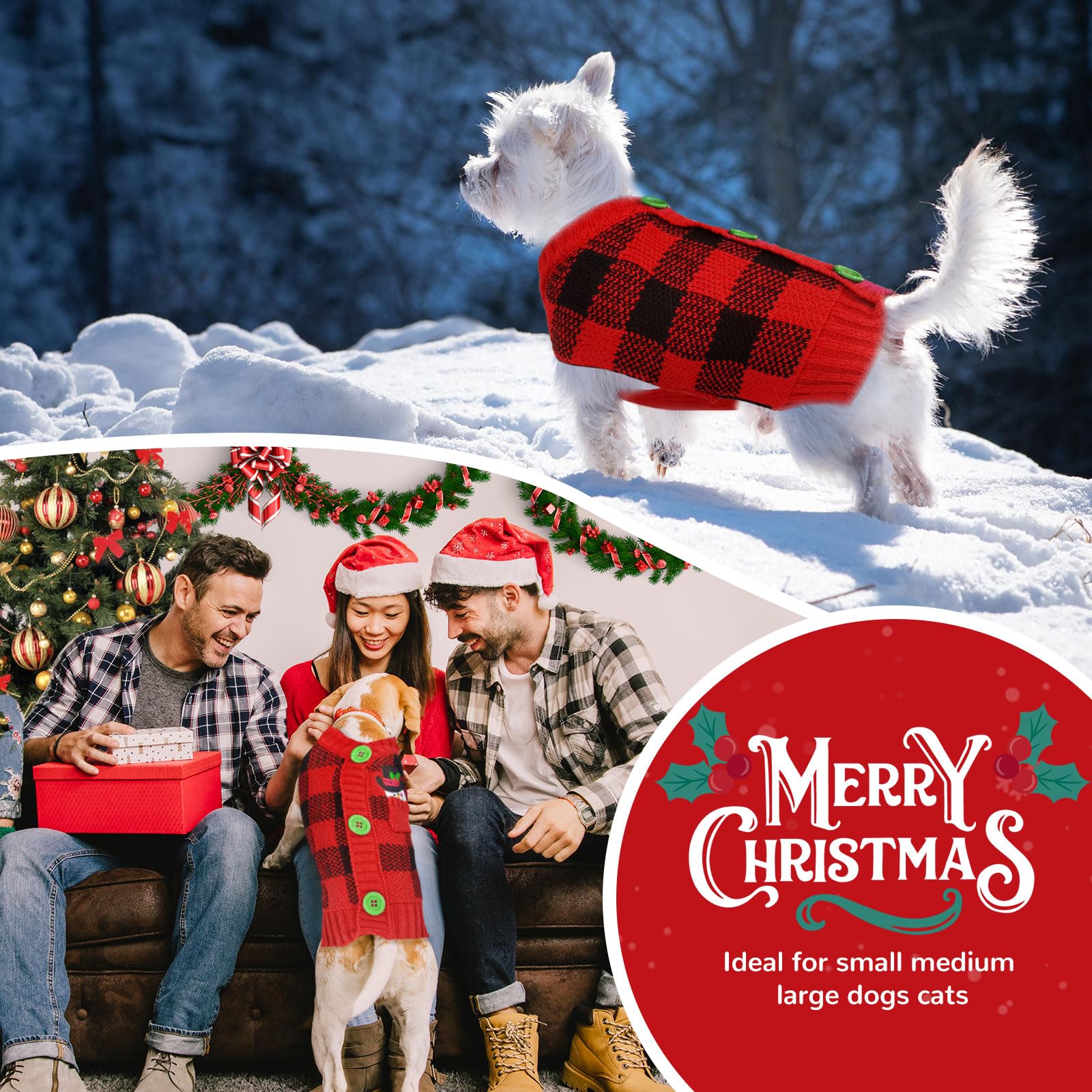 PETCARE Dog Soft Knit Fabric delivers cozy warmth during winter walks.