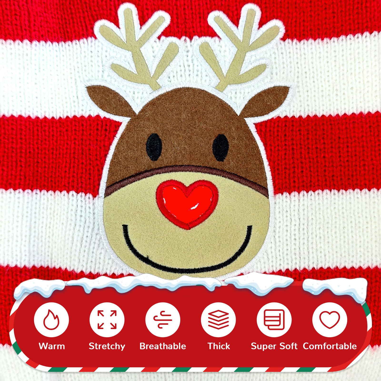 Petcare cozy holiday outfit for Christmas parties and photoshoots