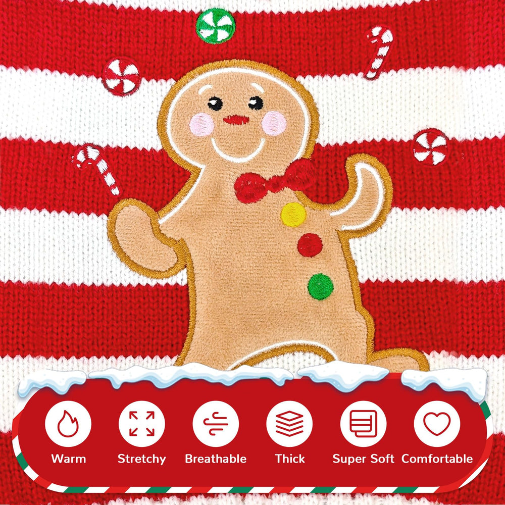 PETCARE holiday photos ready sweater creates cute, cozy look for pets.