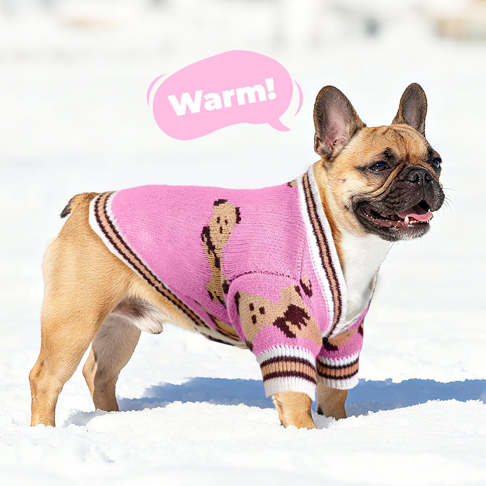 Petcare machine-washable sweater for easy cleaning.